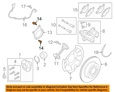 FORD OEM 06-20 EcoSport Brake Components-Caliper Mount Bolt Right 