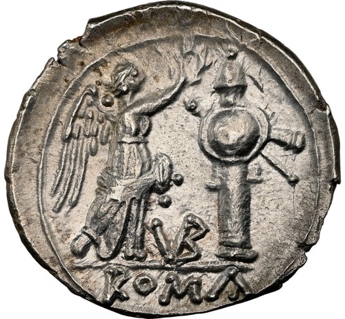 Anonymous, (211-208 BC), NGC MS, Roman Republic AR Denarius - Picture 2 of 4