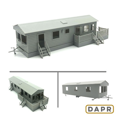 DAPR - TT:120 Scale Model Scenery Building Kit - Static Caravan