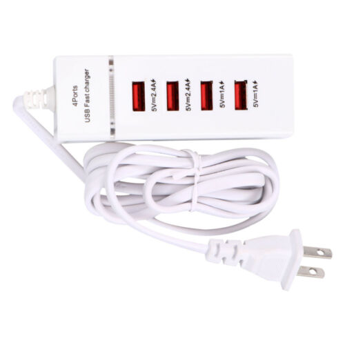  4 connecteurs USB PVC chargeur de téléphone portable au lit prise de charge USB - Photo 1/12