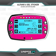 Fluro Pink Alfano 6 Gel Kart Lap Timer Sticker
