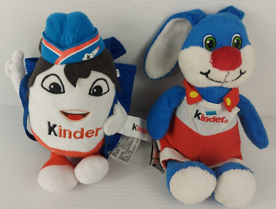 Kinder Surprise Rabbit (25cm) & Stewardess Egg  Plush (22cm)