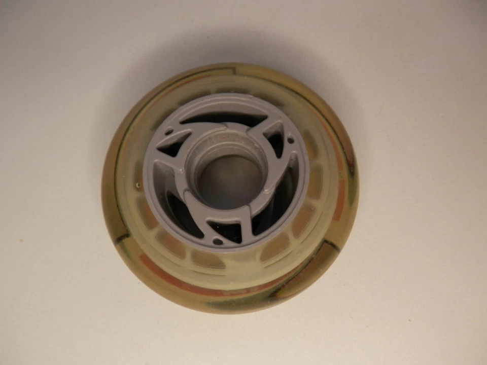 Lot 4 roues (neuves) Décathlon diamètre 76 mm rèf 78a / pour rollers … - Photo 3/4