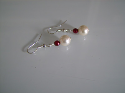 Boucles d'oreilles de mariée ecru - France