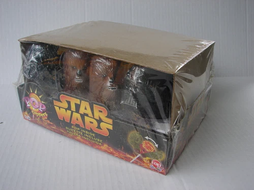 POP TOPPERS 2004 STAR WARS YODA CHEWBACCA DARTH VADER FACTORY BOX OF 12 KEYCHAIN