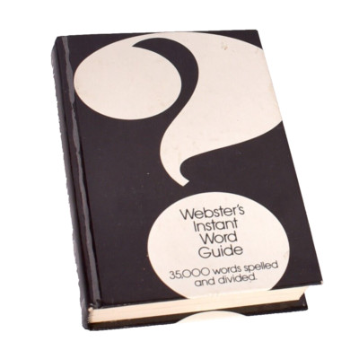 Webster's Instant Word Guide Hardcover Inc. Merriam-Webster some loose pages