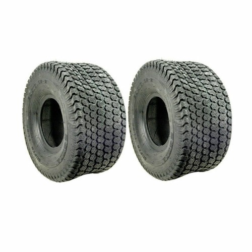 15x6.00-6 Lawn Mower Tires (2-Pack) | 4PR Turf Tires | Tubeless