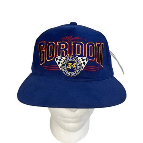 Vintage Jeff Gordon #24 Unisex Adult Hat Cap Blue Hendrick Racing One Size New - Picture 2 of 11
