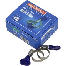 Faithfull Wing Screw Hose Clip 16mm - 25mm Pack of 1
