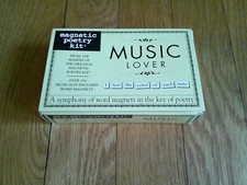 Music Lover Magnetic Poetry Kit Create with magnets words Fun for Musician 