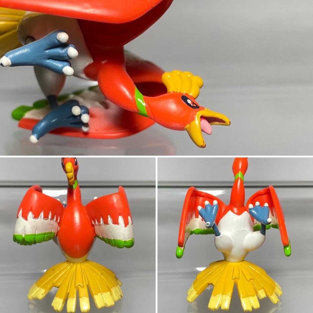 Ho-Oh & Lugia(2 pcs)Pokemon Monster Bandai Clipping Collection Figure Toy  Japan.