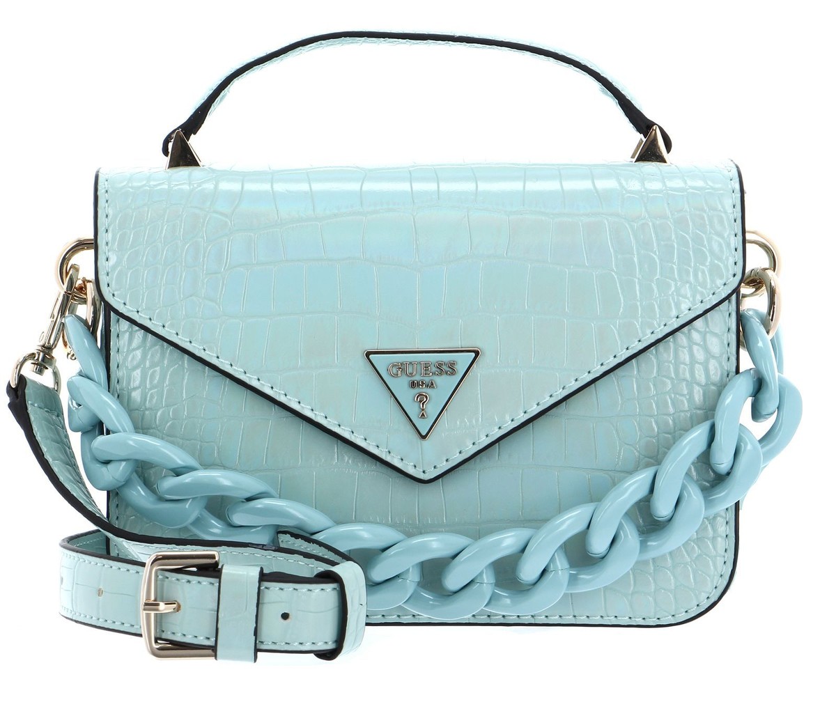 GUESS Corina Mini Top Handle Flap Handtasche Abendtasche Tasche