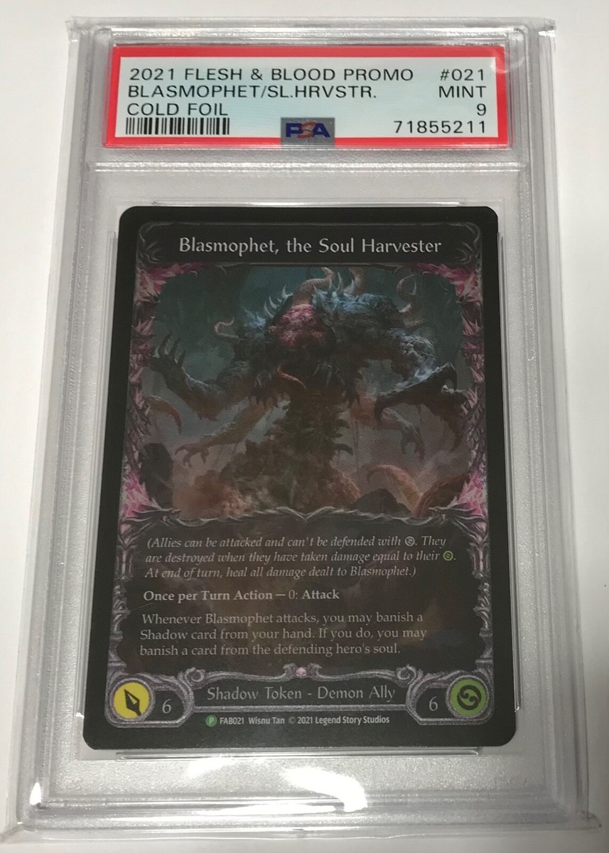 Flesh & Blood Promo COLD FOIL Blasmophet the Soul Harvester PSA 9