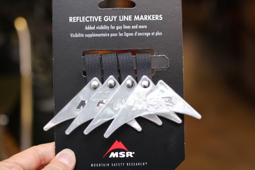 MSR 4 Reflective TENT Guy LINE MARKERS for CAMPING Backpack SHELTER Safety TOOL! - Picture 3 of 7