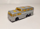 Lesney Matchbox Greyhound Bus / Coach, No. 66, from the 1960's. Silver