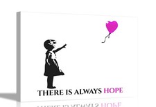 Quote There is Always Hope Banksy Prints for Living Room Wall Art Pictures Decor
