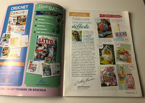 Casa creativa ott nov 2014 cestino in tessuto crochet scrapbooking silk ribbon - Picture 2 of 2