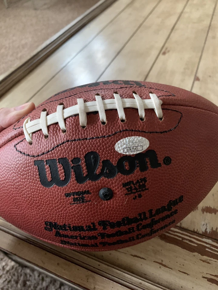 Warren Moon Autographed/Signed Football JSA Sticker Houston Oilers PLEASE READ - Image 4 of 4