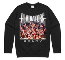 Gladiators Homage Jumper Sweatshirt 90s TV Show Gift Retro Wolf Mens Women's