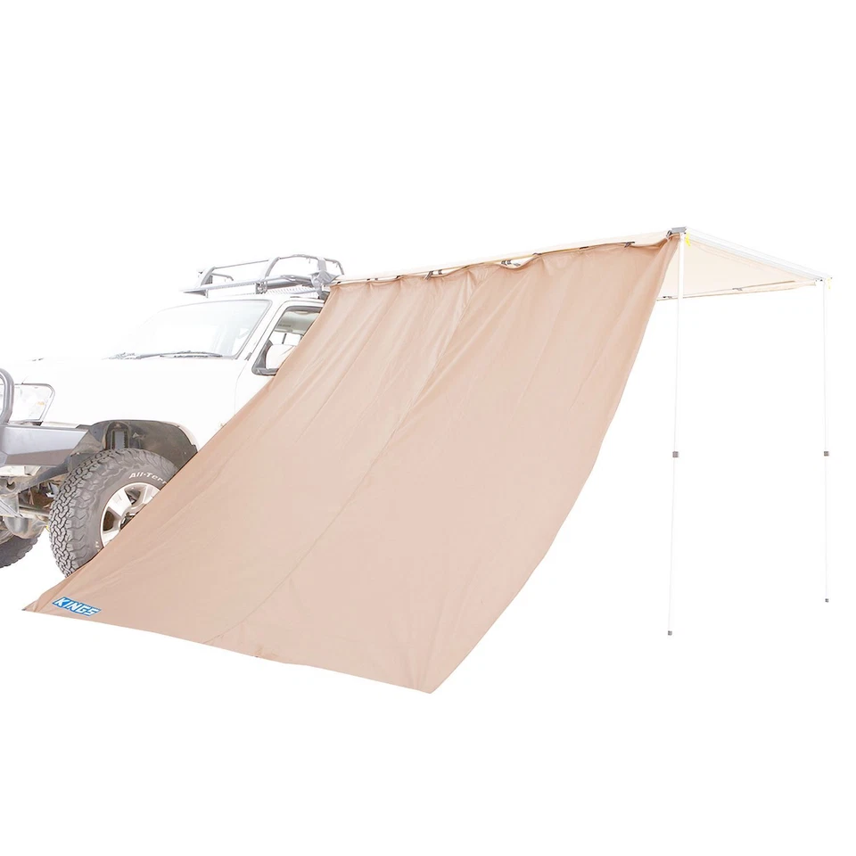 Adventure Kings Waterproof 2.5m Camping Awning Side Wall Side Shade Compatible