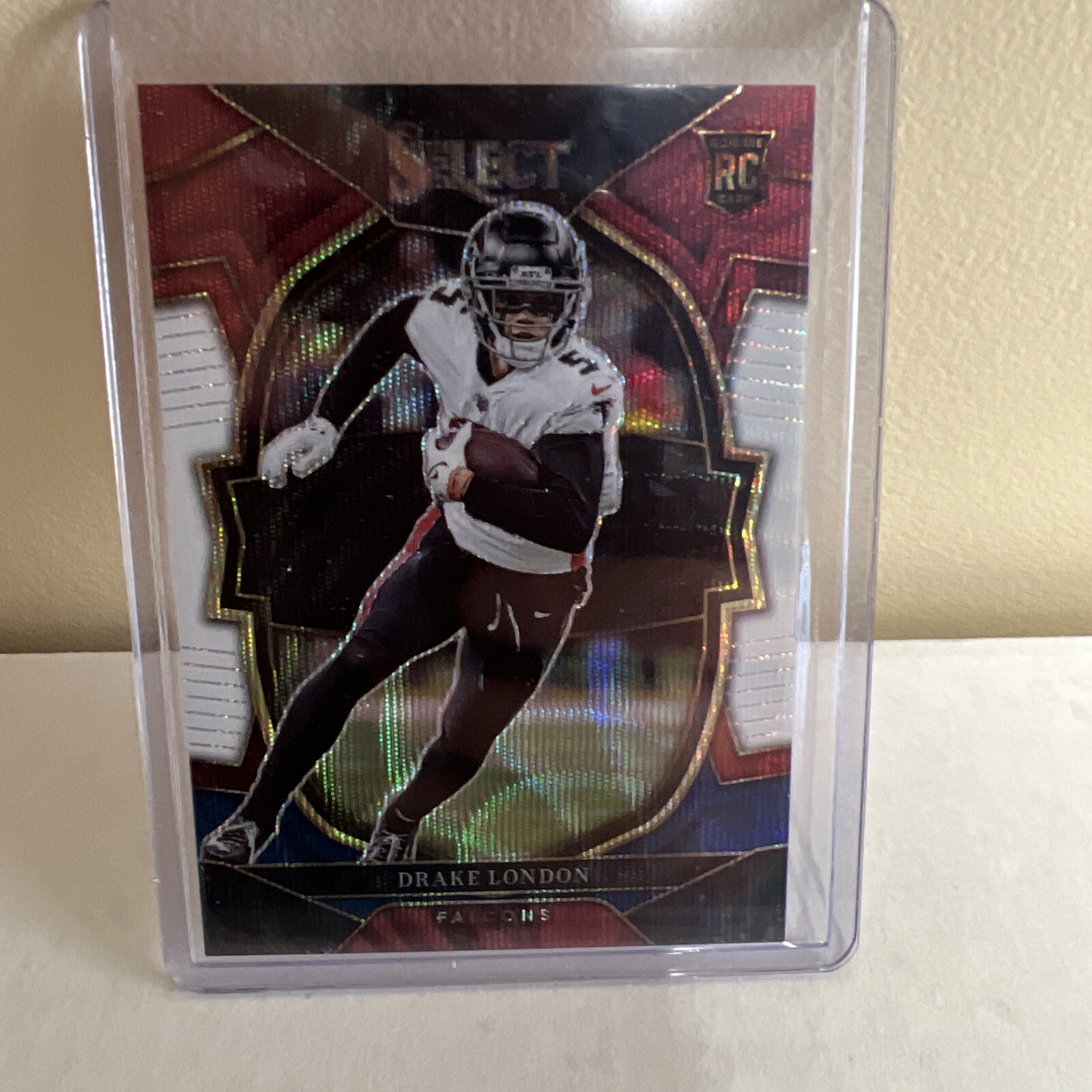 2022 Select Drake London Concourse Level Red & Blue Die Cut RC Falcons  #35 /249