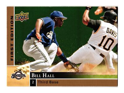 2009 Upper Deck First Edition #171 Bill Hall Milwaukee Brewers