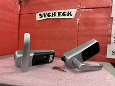 ULTRALOQ UL3-SN Smart Lever Lock Bluetooth Fingerprint Keyless Entry SATIN