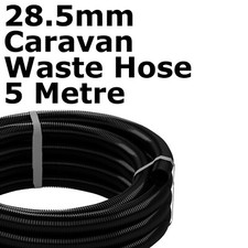 5m Waste Water Pipe 28.5mm ID Convoluted Grey Hose 5 Metre - Caravan Motorhome
