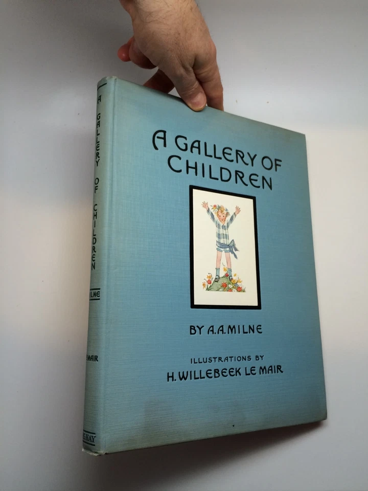 Книга с цветными иллюстрациями AA MILNE A Gallery of Children Le Mair первое издание DJ 1925 - Изображение 4 из 4