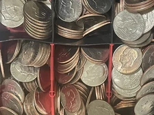 Lot 10, 1971-1978 Eisenhower Dollar Ike Bulk Collection ~ NO Silver ~ 1/2 Roll