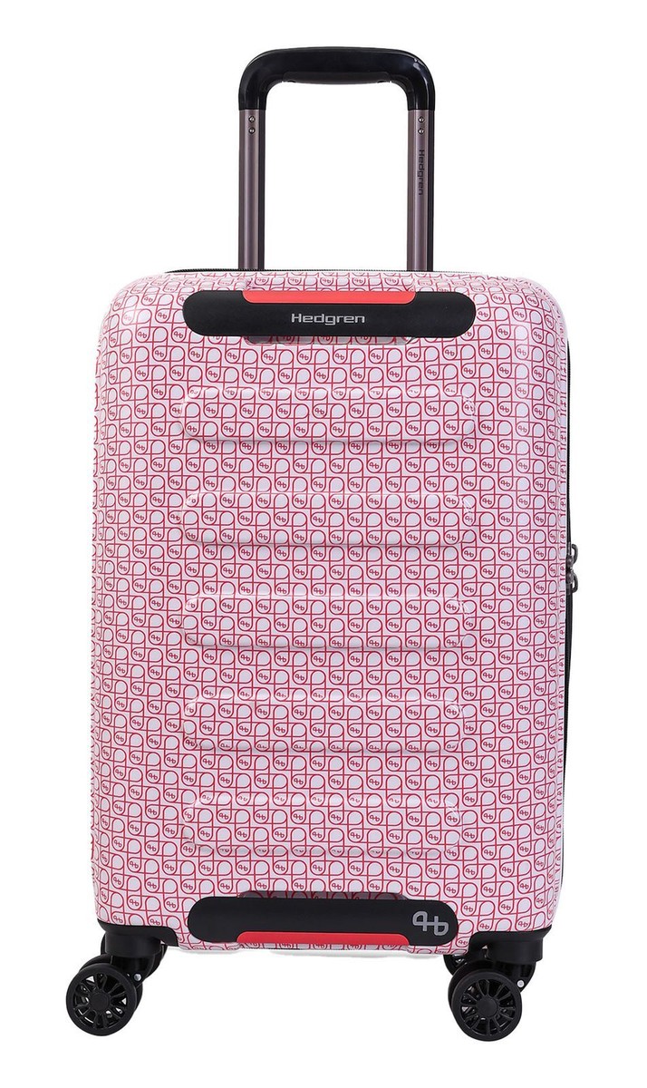 Hedgren Grip Spinner 55 S Trolley Coral Grey Signature Coral White New