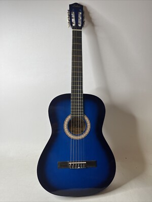 Zebra - Model ZS 1 - 39-inch - Blue Acoustic Guitar - CLEAN | eBay