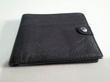 SIMON CARTER Mens  bifold  wallet Black genuine leather Great Quality