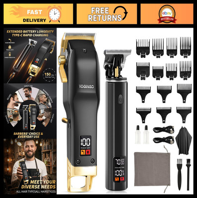 Professional Hair Clippers for Men - Cordless Barber Cutting Kit, Rechargeable G