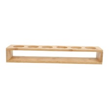 Shot Glass Holder Tray Wine Organizer Clear Bar Wooden Glasses Display Stand