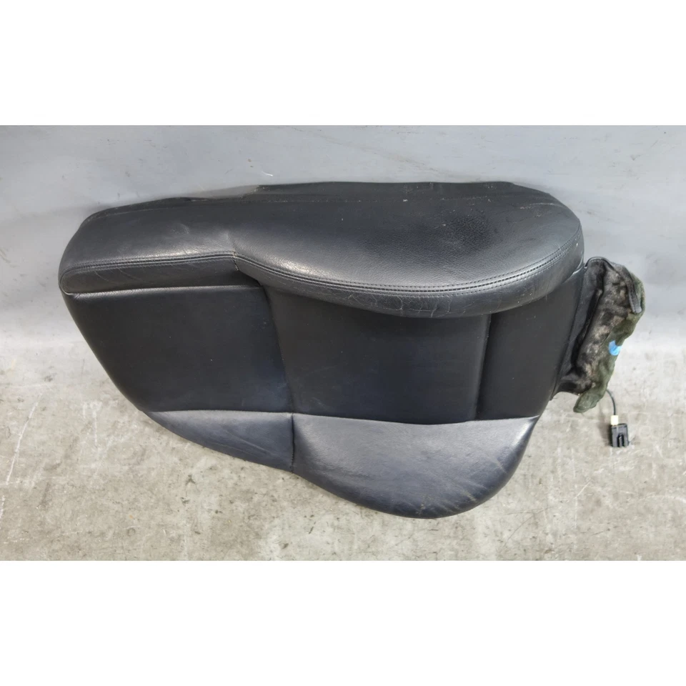 95-99 BMW E36 3-Series Front Sport Seat Backrest Pad Cushion Black Leather OE - Image 3 of 4