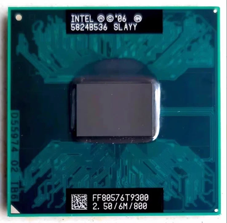 Intel Core 2 Duo T9300 2.5 GHz Dual-Core 6M 800MHz CPU Socket P Processor SRAYY - Image 2 of 4