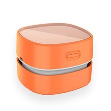 ODISTAR Desktop Vacuum cleaner,Mini table dust sweeper Energy Orange