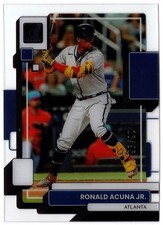2022 Panini Chronicles Clearly Donruss Purple RONALD ACUNA JR. #37 #16/25 Braves