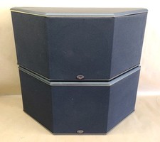 Klipsch RS 3 Reference Surround Speakers Black 8 Ohms 110W PAIR WORKING *READ*  			