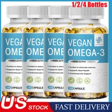 Omega 3 Fish Oil Capsules 3x Strength EPA & DHA, Highest Potency 60Caps