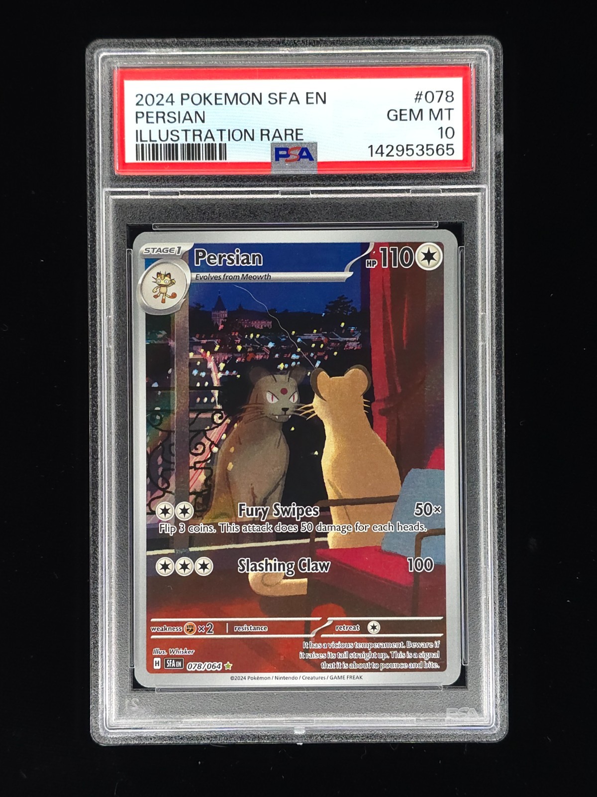 Persian 78 Pokémon Shrouded Fable PSA 10 🔥🔥🔥