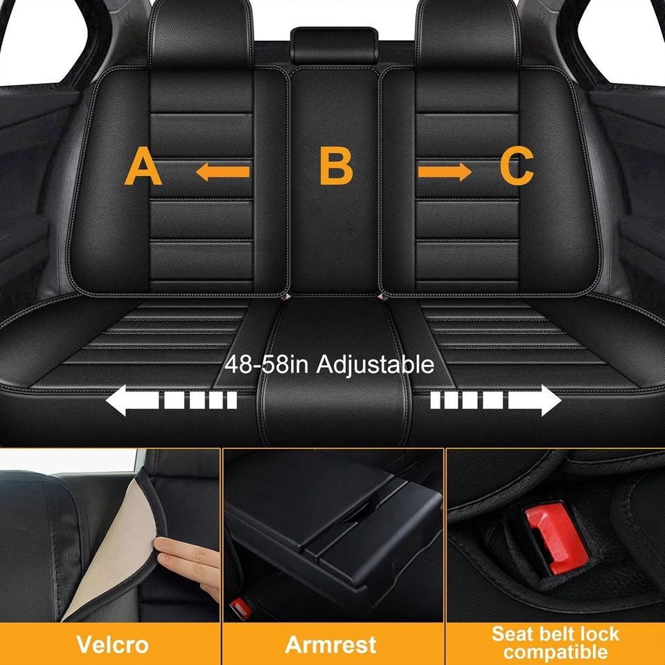 Bling Diamond PU Leather Car Seat Cover For Mitsubishi Outlander Sport 2011-2024 Foto 3 de 4