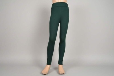 Mädchen dunkelgrüne Soft Touch Leggings,, Größenwahl von 4-11 Jahren, nagelneu