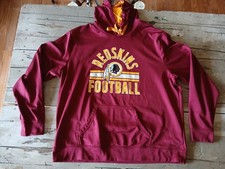 NFL TEAM APPAREL WASHINGTON REDSKINS LONG SLEEVE HOODIE 2XLT