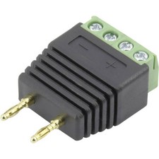 Conrad Components 93013c1127 Laborstecker Stecker, gerade Stift-Ø: 2 mm Schwarz