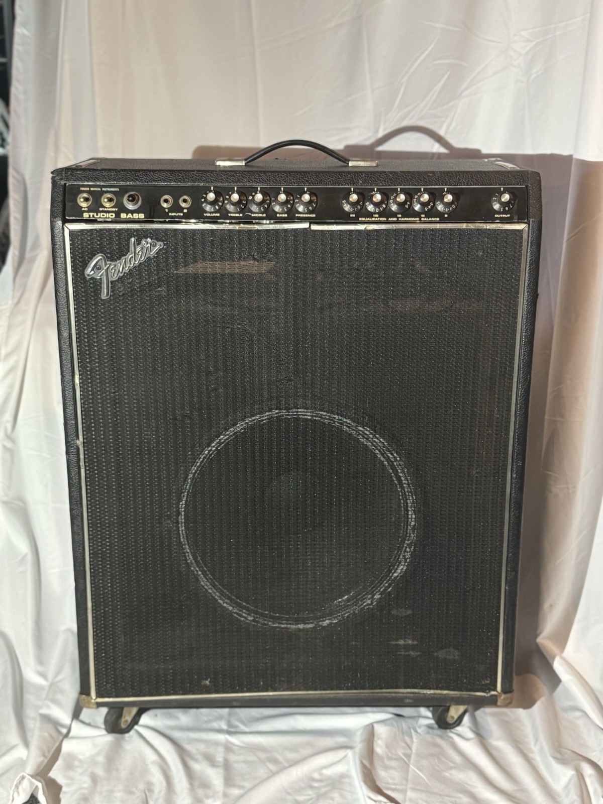 Vintage 1978 Fender StudioBass 2-Channel 200-Watt 1x15 " Bass Combo RARE