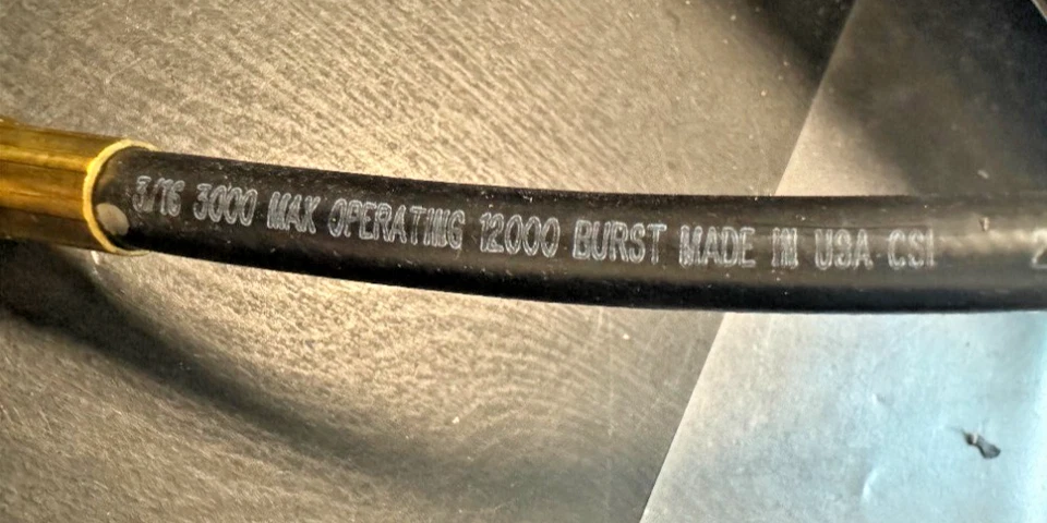 Manguera de pistola de engrase de goma manual 36 pulgadas 12.000 lb resistencia a ráfagas tamaño EE. UU. Foto 3 de 3