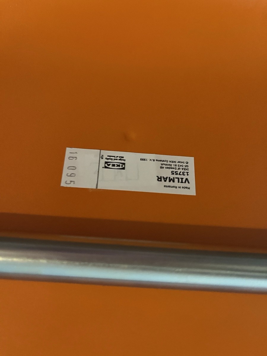 Ikea Vilmar Chair Vintage Early 2000's Orange Excellent Condition
