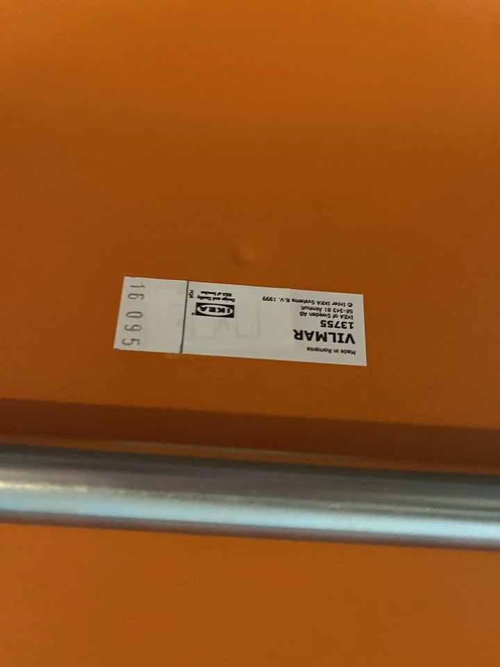 Ikea Vilmar Chair Vintage Early 2000’s Orange Excellent Condition Wood - Image 4 of 4